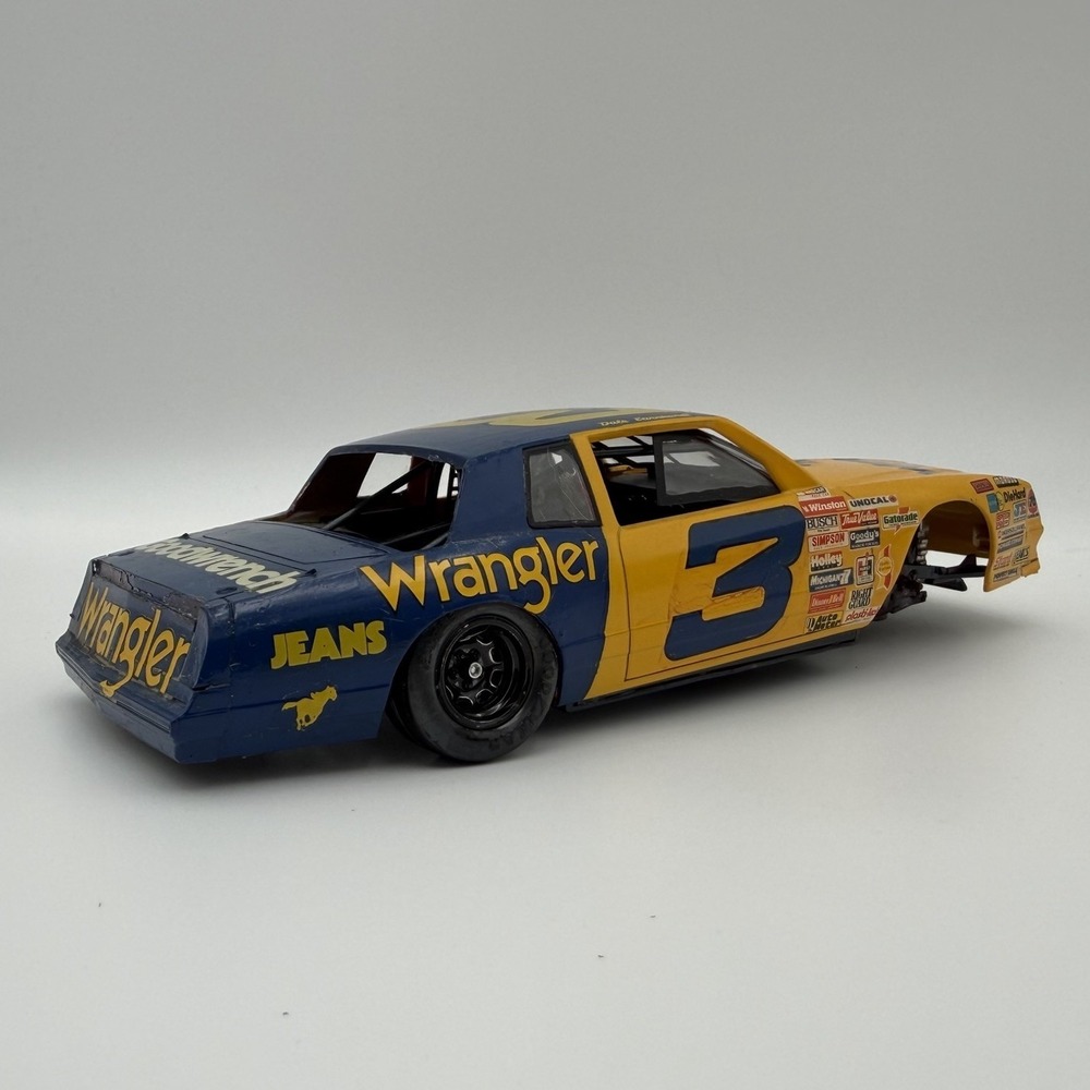 Vintage Dale Earnhardt Wrangler Jeans #3 NASCAR 1:24 display model car